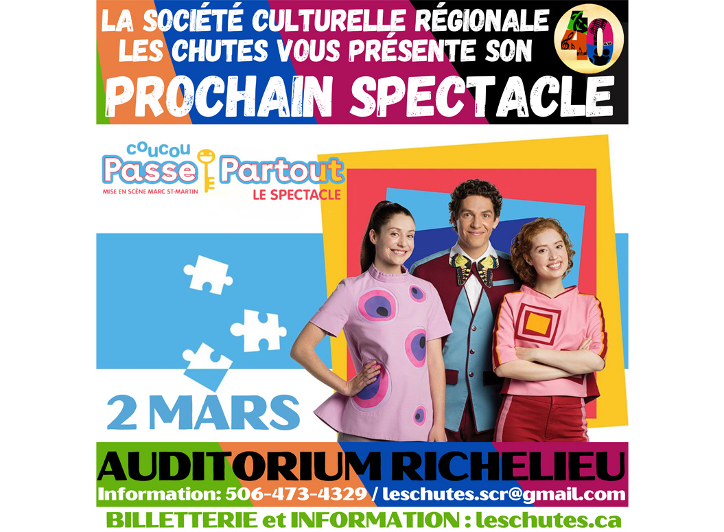 Société culturelle régionale Les Chutes:  Passe-Partout le 2 mars 2026
