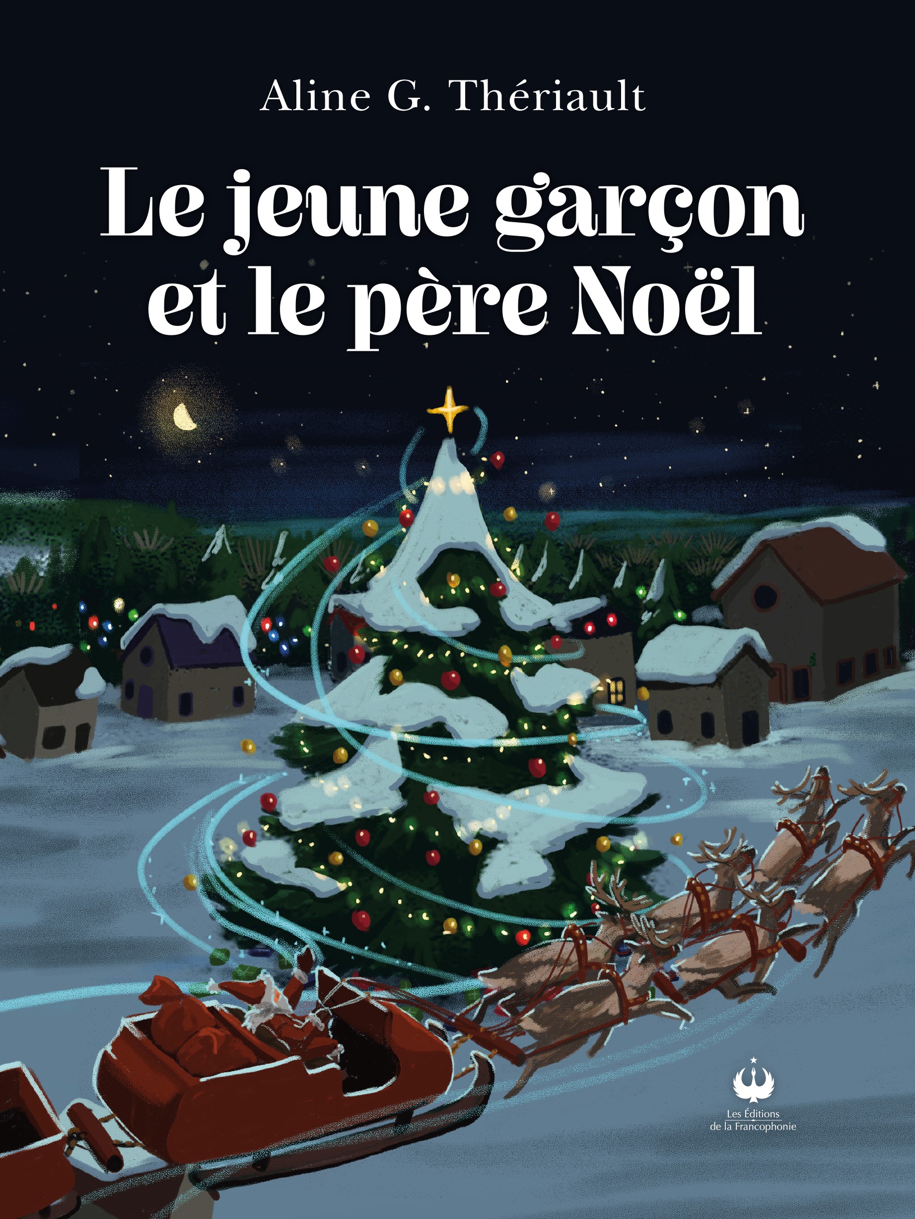 Le une garçon et le père Noël