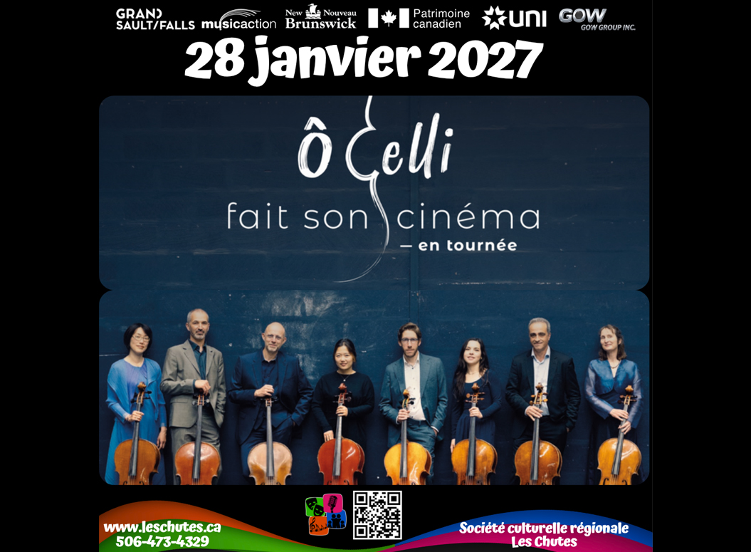 Société culturelle régionale Les Chutes: Spectacle de Ô’Celli le 28 janvier 2027